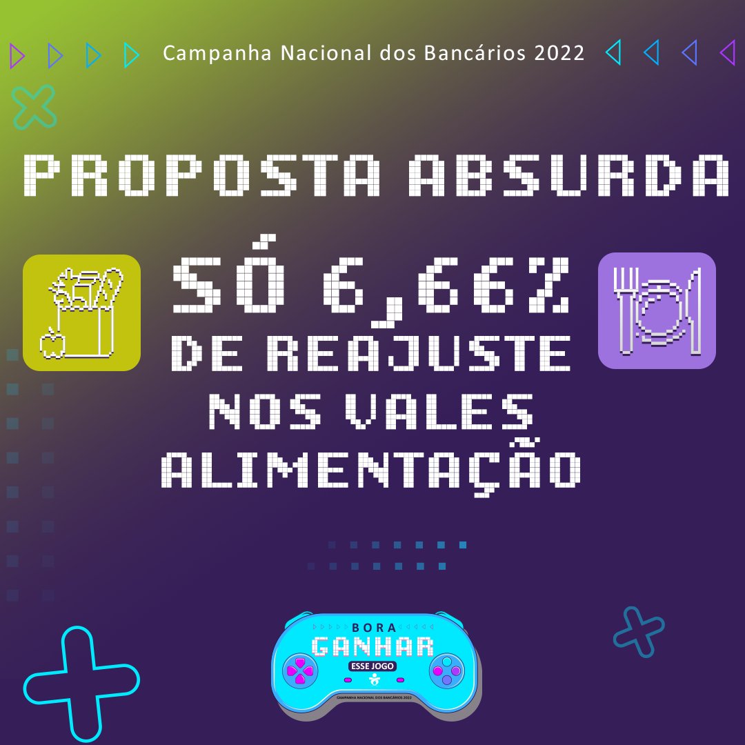 spbancarios's tweet photo. A gente só acredita que essa proposta ABSURDA foi feita porque estava sentado na mesa ouvindo: só 6,66% de reajuste nos vales alimentação é o que os banqueiros apresentaram pra gente. Isso impõe perda de 8,6%! Entramos em intervalo agora pra discutir a proposta. #Desrespeito https://t.co/NlpT8aNN94