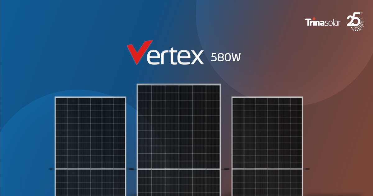 TrinaSolar_EU's tweet photo. Vertex 580W is highly compatible with mainstream C&I inverters and is also designed to reduce wiring and for quicker mounting, giving you more projects in one day.
Find out more: https://t.co/hv29Pnqpf5
#TrinaSolarEurope #Vertex #solarpower #cleanenergy #FutureProofPower https://t.co/rIan04eB1s
