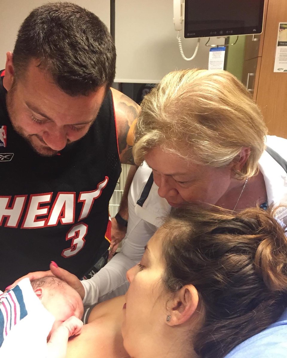 Tory_Telford's tweet photo. @DwyaneWade 4 years ago my husband wore your jersey the day our son was born. Happy birthday to Peter! https://t.co/crCfyOMeFu
