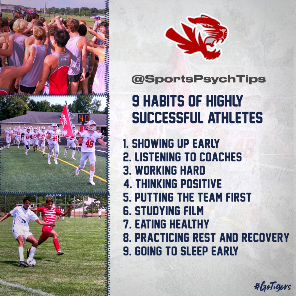 Tigers, these are 9 tips that are within our control. 

#TigerPride
