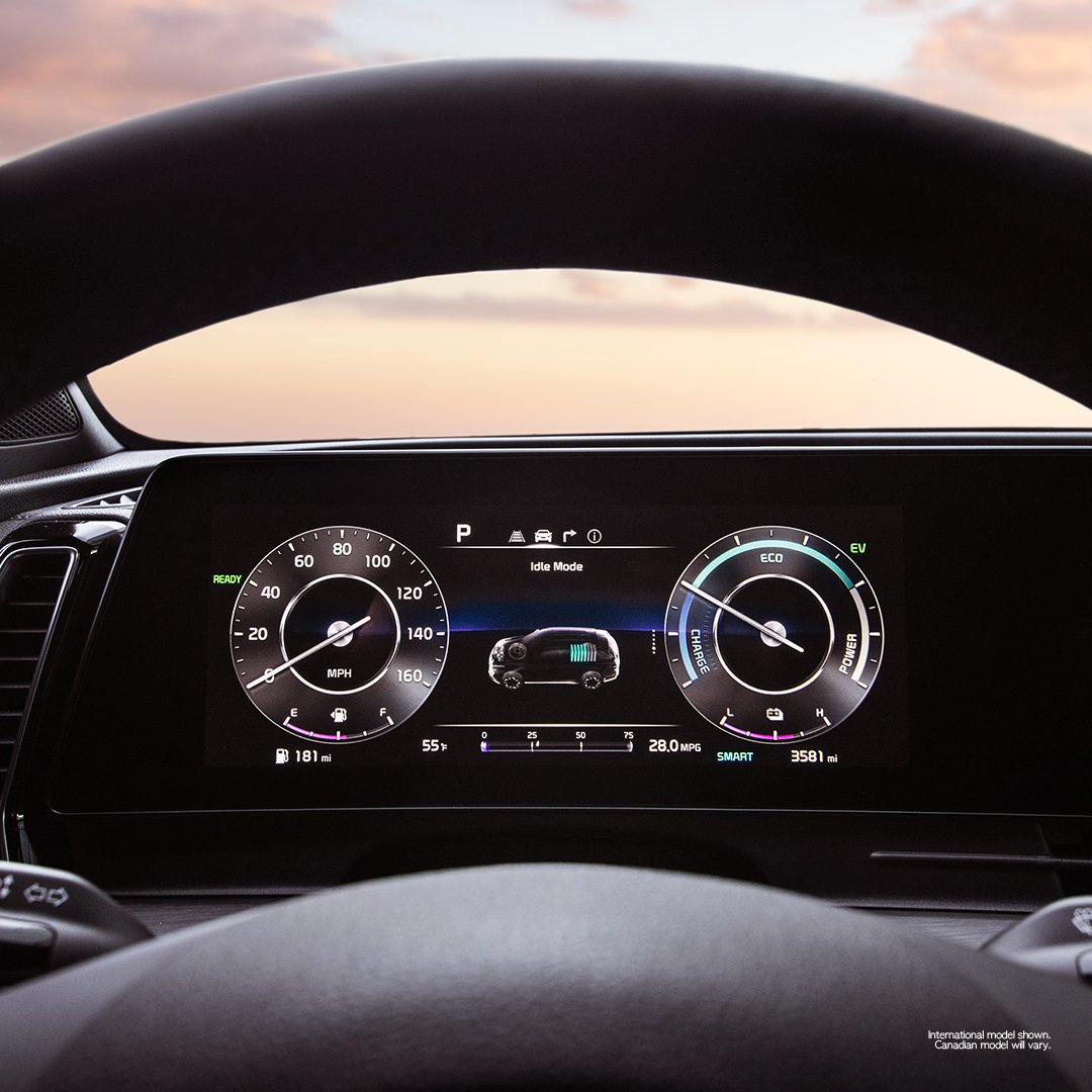 KiaCanada's tweet image. The all-new Sportage HEV and PHEV offers plenty of power under each hood. Both are equipped with powerful turbocharged hybrid powertrains that allow you the freedom to use both a gas engine and all-electric power.

Explore the new Sportage HEV and PHEV fal.cn/3rf2n