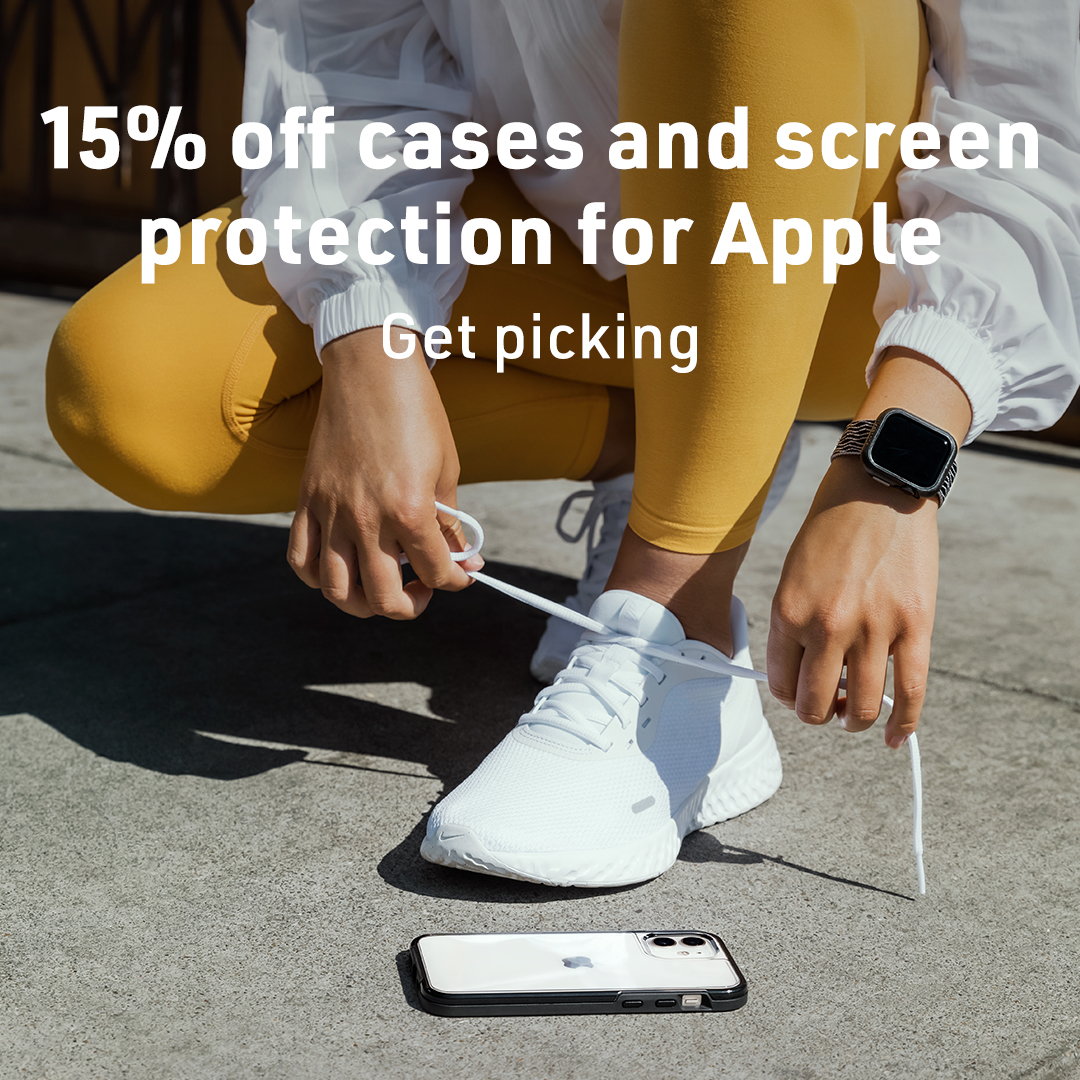 Your favorite cases and screen protection for Apple are now 15% off. Take a bite while they’re nice and ripe. bit.ly/3R1CvEJ