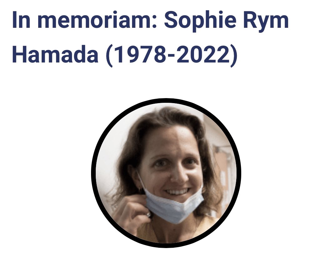 SFAR_ORG's tweet photo. « La Pr Sophie Hamada nous a quittés. C’est une immense perte. Il restera de cet être lumineux son héritage scientifique et le souvenir de son accent chantant d’Occitanie, de son rire si caractéristique, de son enthousiasme et de sa joie de vivre. »

https://t.co/KtigArM1wW https://t.co/hdToVmY156