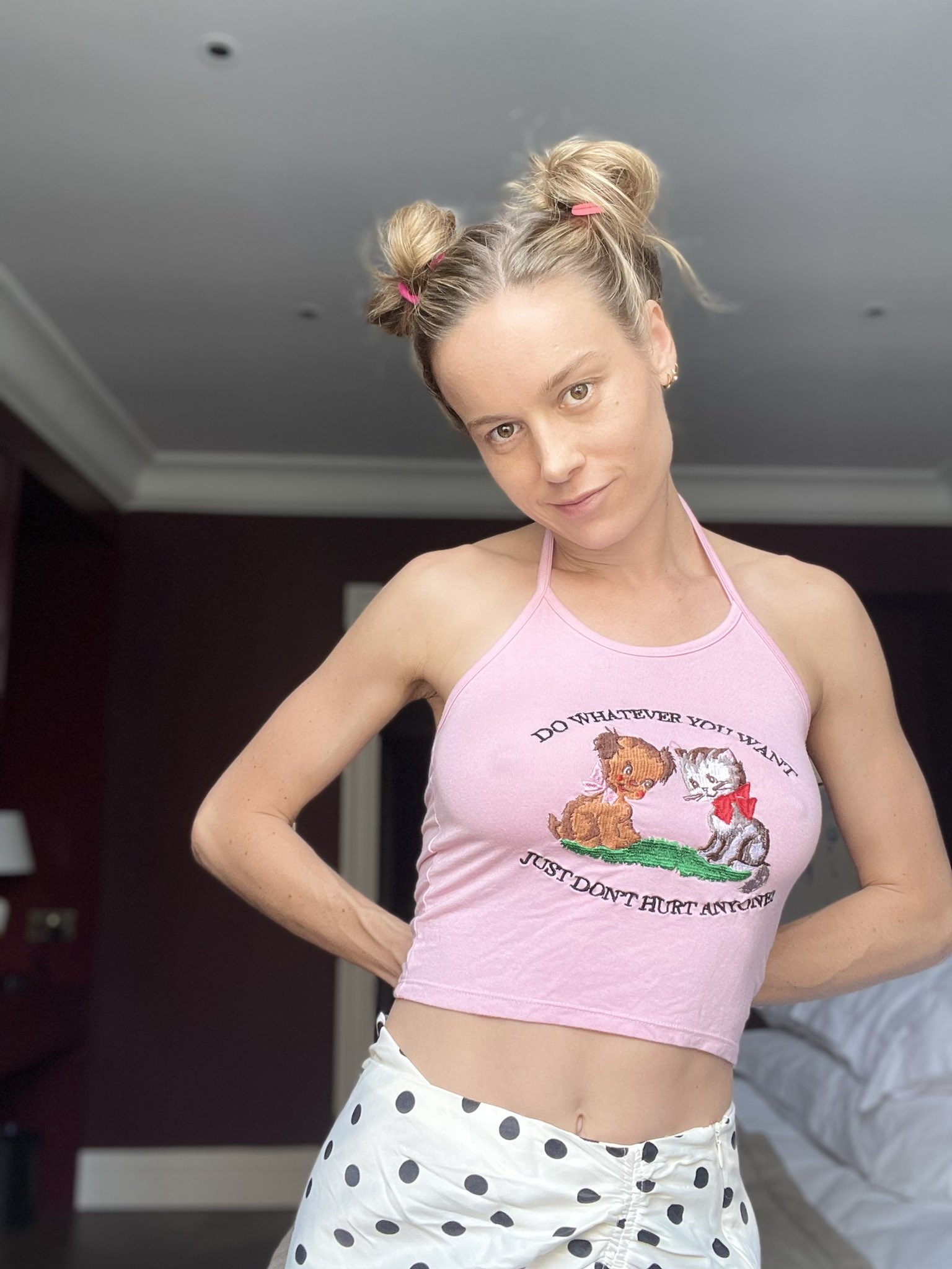 Brie Larson On Twitter Are Space Buns My New Everyday Look T
