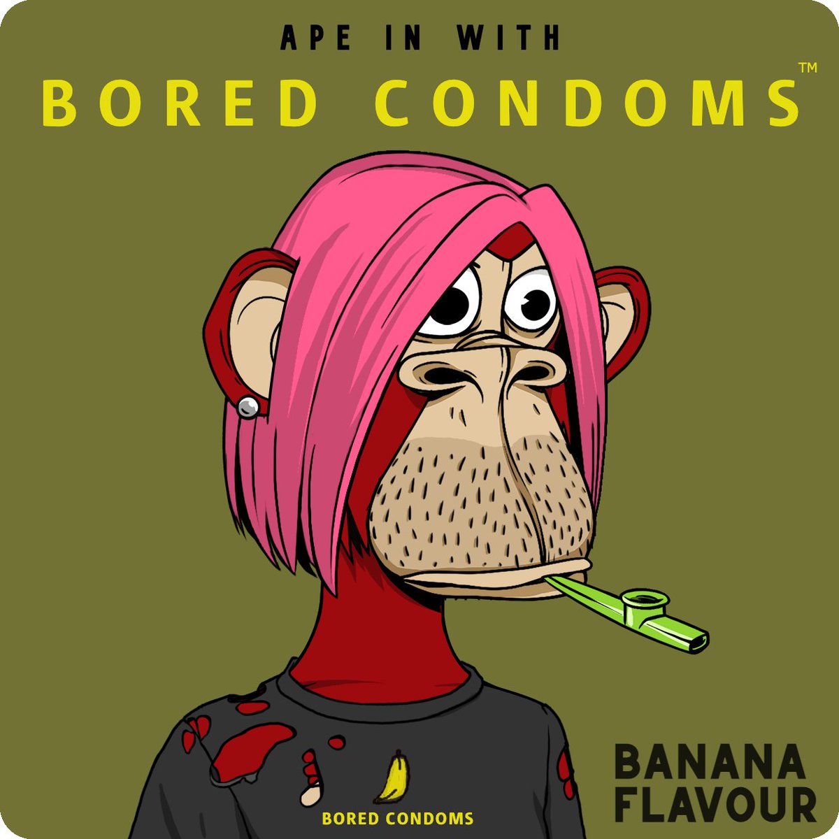 Deep in the jungle, we have a saying:  "Wrap it before you tap it" 

#BoredCondoms #Apein #WhitelistingSoon