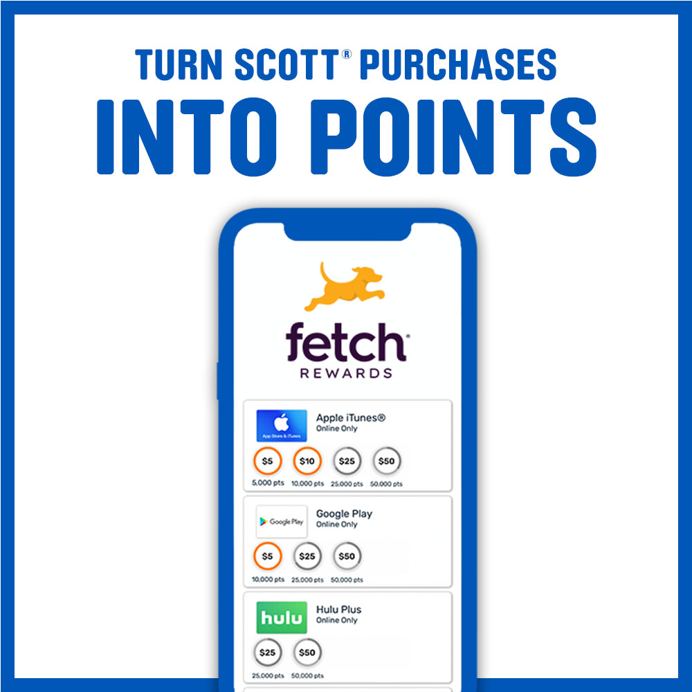 #Scott strives to bring you value and we’re providing even more! Download Fetch and scan your Scott® receipts to earn rewards!
