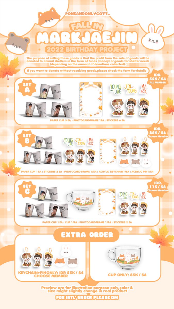 OneandOnlyGOT7_'s tweet photo. 🍁🍂FALL in MARKJAEJIN🍂 🍁
        2022 BIRTHDAY PROJECT

Deadline: 20 Sept 2022 
For more details please refer to preview &amp; link:
https://t.co/qiBntXpCBl

Please don't hesitant to DM for more info
Thank you 🥰
#Mark #Youngjae #Jinyoung #GOT7 
 #마크 #영재 #진영 #갓세븐 https://t.co/ZbMMxs1aEt