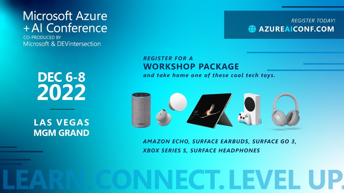 The Microsoft Azure + AI Conference (AzureAIConf) / Twitter