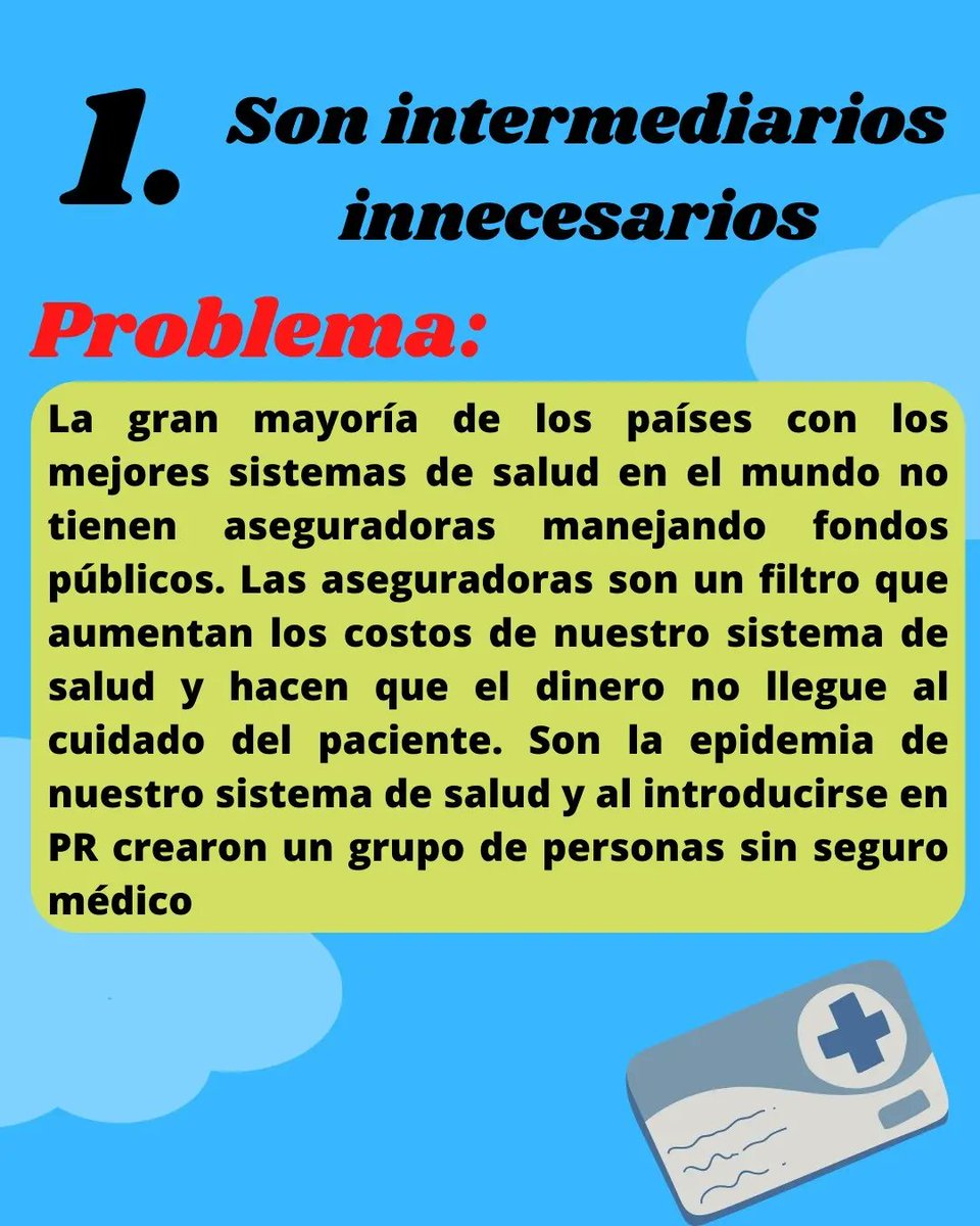 Sergio_RiveraR's tweet photo. ¿Cómo las aseguradoras causan el deterioro del sistema de salud?

Razón #1: Simplemente son innecesarias para correr un sistema de salud efectivo.

Las aseguradoras de salud con fines de lucro controlan la mayoría de los fondos públicos dirigidos a salud en PR. https://t.co/YS19HcJIlr
