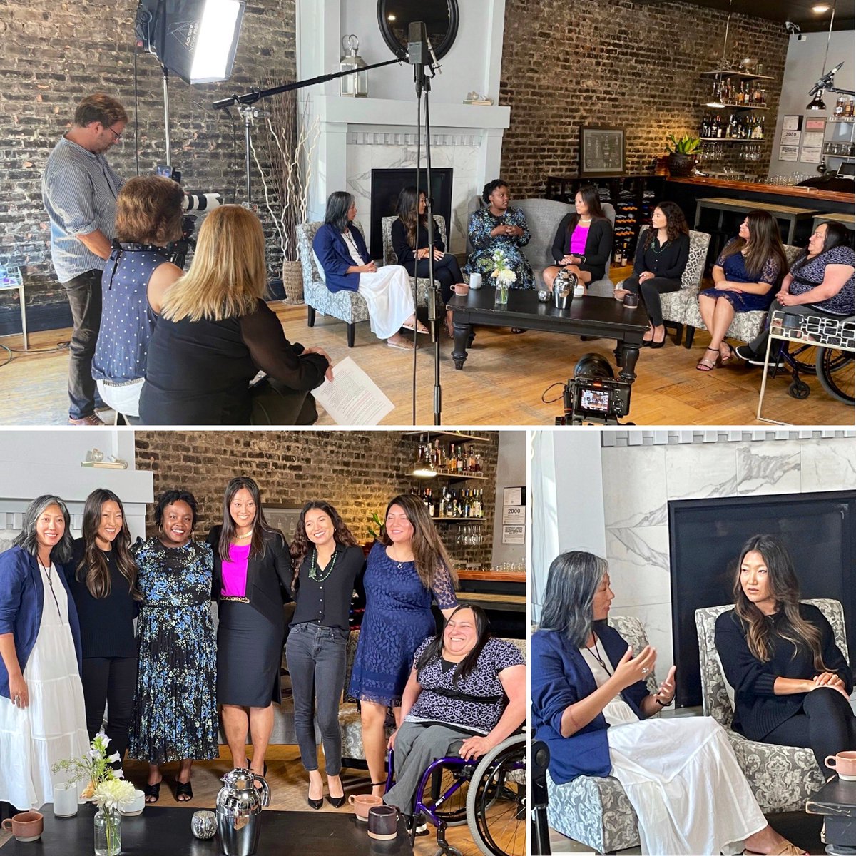 Loved being on set with these brilliant women along the Michigan lakeshore.  WOC Give wocgive.org is being highlighted at the upcoming <a href="/CFoHZ/">Community Foundation</a> 2022 Celebration of Philanthropy. Register Now: hzcf.iphiview.com/hzcf/Events/Ev…