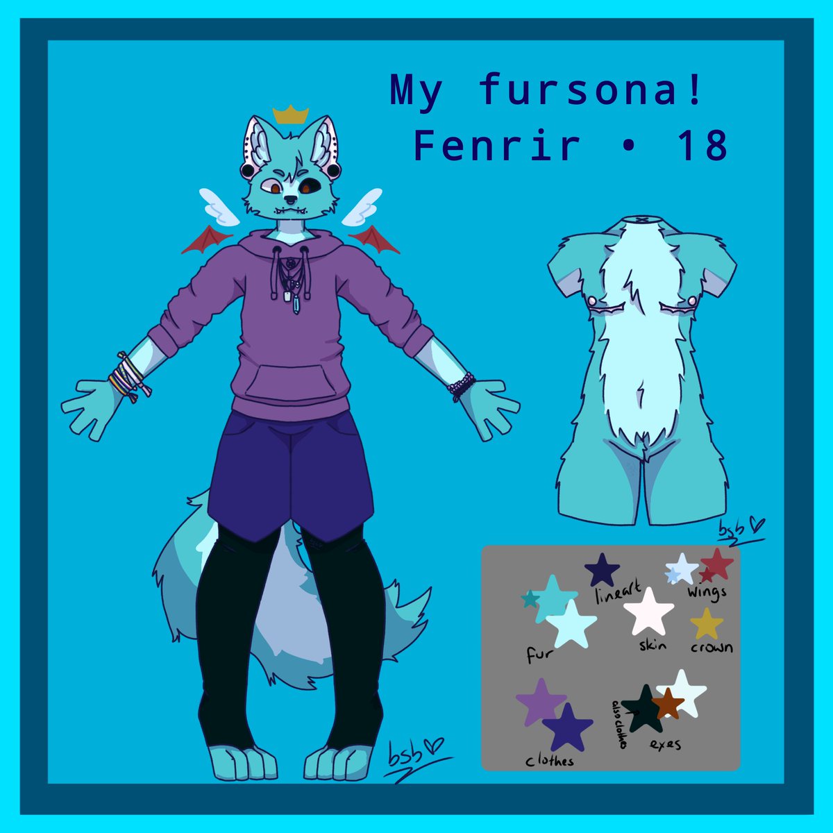Blacksunsetber2's tweet photo. I made myself a #Fursona! Last pic is nsfw! https://t.co/COrGPAaLbd