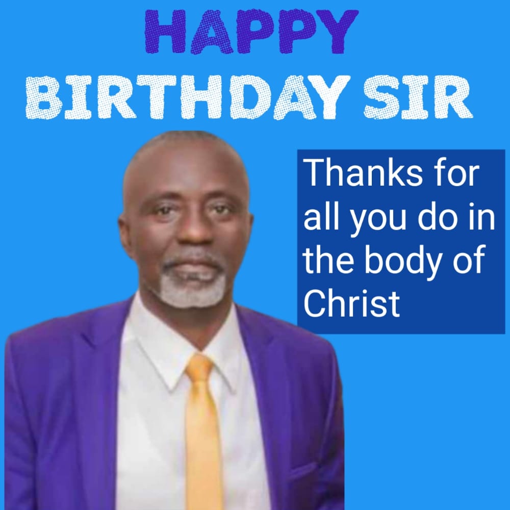 Happy birthday to my pastor.. Minister Peter Obona.. Your Labour in His vineyard will not be wasted. Congratulations sir..