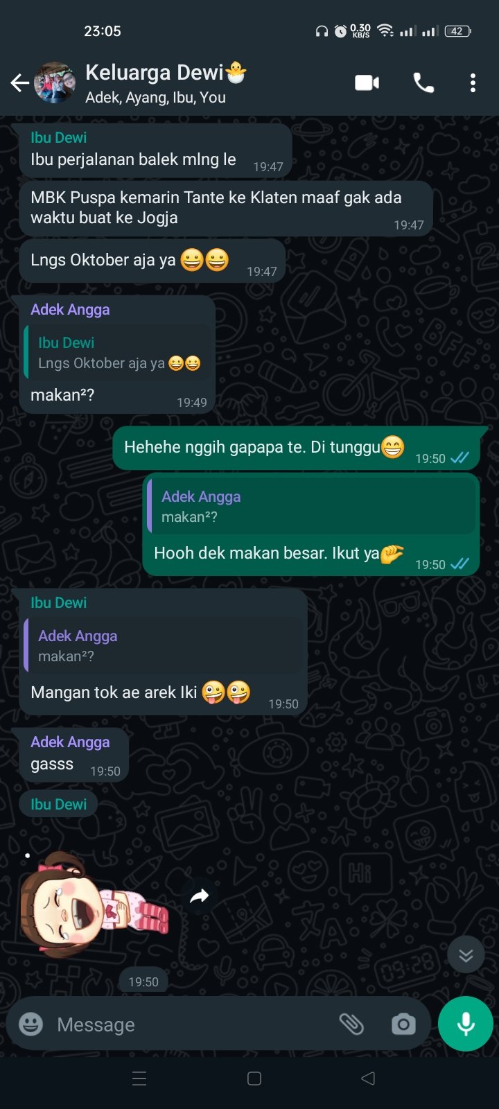 🌻 on Twitter: "@ulfanabila97 Belum jadi keluarga sih, tapi sudah