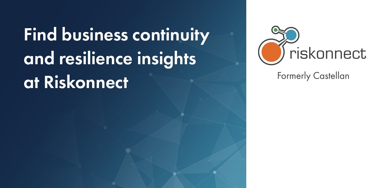 castellan_'s tweet image. As Riskonnect, we'll continue to provide you with insights and learnings related to business continuity and resilience! Follow us on @Riskonnect's Twitter here: