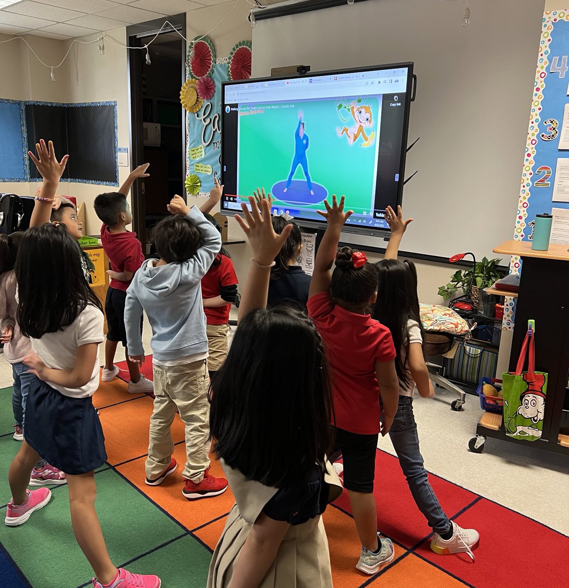 martintechlab's tweet photo. Martin kindergarten getting some movement on after a lesson on AUP/RUP, safety using 🖥. @Martin_Mustangs https://t.co/XgZIUsdOZE