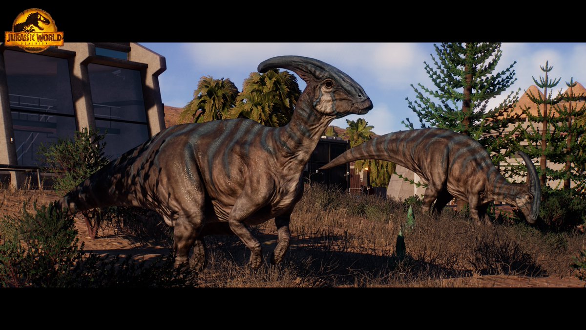 This incredible shot of two Parasaurolophus with the 2022 Variant A skin comes to us from RedX02 on Discord! Have you released any Parasaurolophus with this skin, yet?