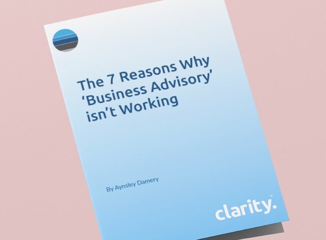 SteveBriginshaw's tweet photo. ‘Business Advisory’ isn’t working for the vast majority of accounting firms.
There are 7 reasons why!
Download today your copy of our latest report👇
https://t.co/uKchcZ28rU
#potentialrealised #businessadvisory https://t.co/fQyKzhRlGT