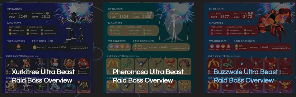 coupleofgaming's tweet photo. All #UltraBeast raid boss counters are now up on our website and can be downloaded, social uploads happening prior to #PokemonGOFest this weekend!
Super excited for #Xurkitree as it is the best Electric-type in PvE ⚡️
Find all #PokemonGO graphics here 👇
https://t.co/lO4jaSeQgL https://t.co/ONFTvnaicW