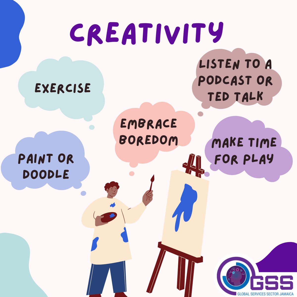 gssjamaica1's tweet photo. Creativity is a foundational skill that persons may struggle with. For some, this is a regular part of life, especially if youโre a painter, photographer...
Read more here: https://t.co/ejNvxwdrHm #CreativePerson #ExploreYourCreativity #gssjamaica #lifelonglearning https://t.co/EJiviaM3FE