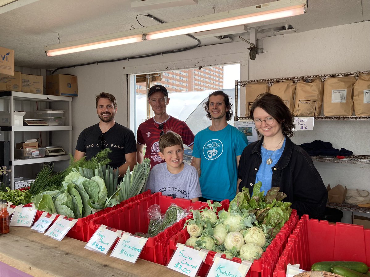 Ohio City Farm. Bridge Ave &amp;, W 24th St, Cleveland. Talked to the friendly team on July 23, 2022 outside the <a href="/WestSideMarket/">West Side Market</a> The Farm is one of the largest contiguous urban farms in the U.S. at 6 acres, exists to provide fresh &amp; healthy food to Cleveland’s underserved residents.