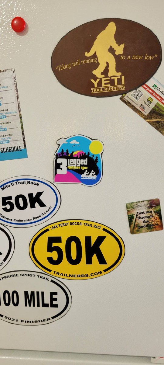 Rex50030456's tweet photo. New edition to my #fridgetrophies
#runchat #runbrag #3leggedmonster #50k #ultrarunner https://t.co/goifQXtHh5