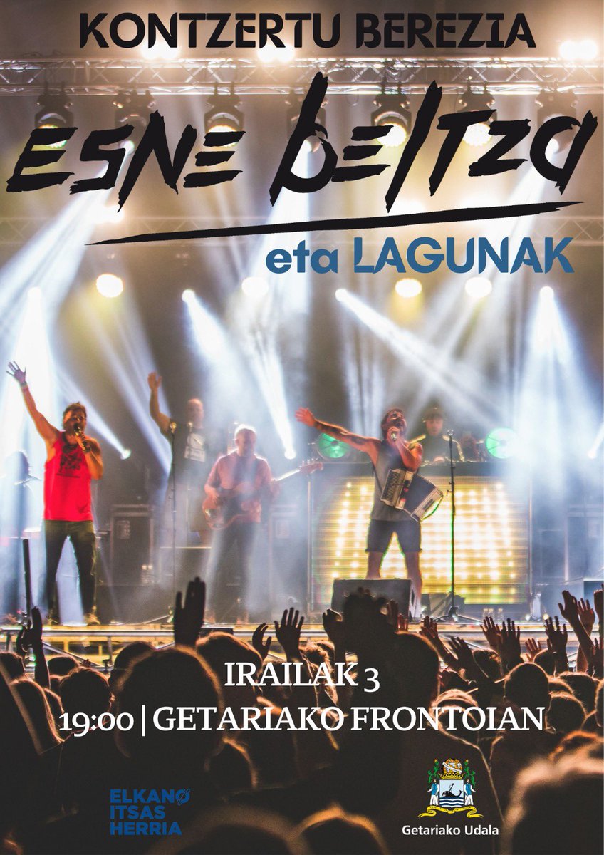 EsneBeltza's tweet photo. Kontzertu berri bat dugu egun gutxi barru!!! 
GETARIA - IRAILAK 3 - 19:00
Esne Beltza + Lagunak

Animatu!!! 
@GetariakoUdala https://t.co/6y1We8MqpQ