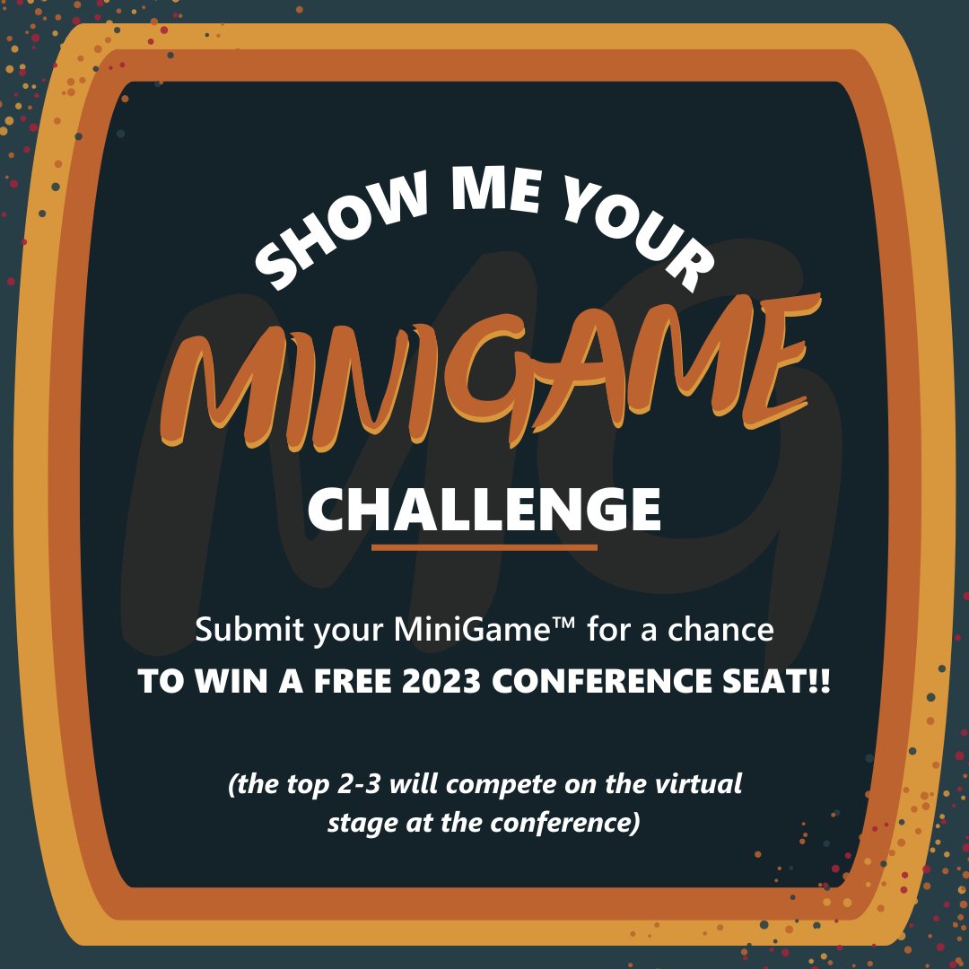 Gr8GameBusiness's tweet image. Did your company put together a kickass MiniGame this year!!?? Share it with us for a chance to win a FREE 2023 conference seat.

Learn More Here: bit.ly/3cglnfF
#GreatGameConference
