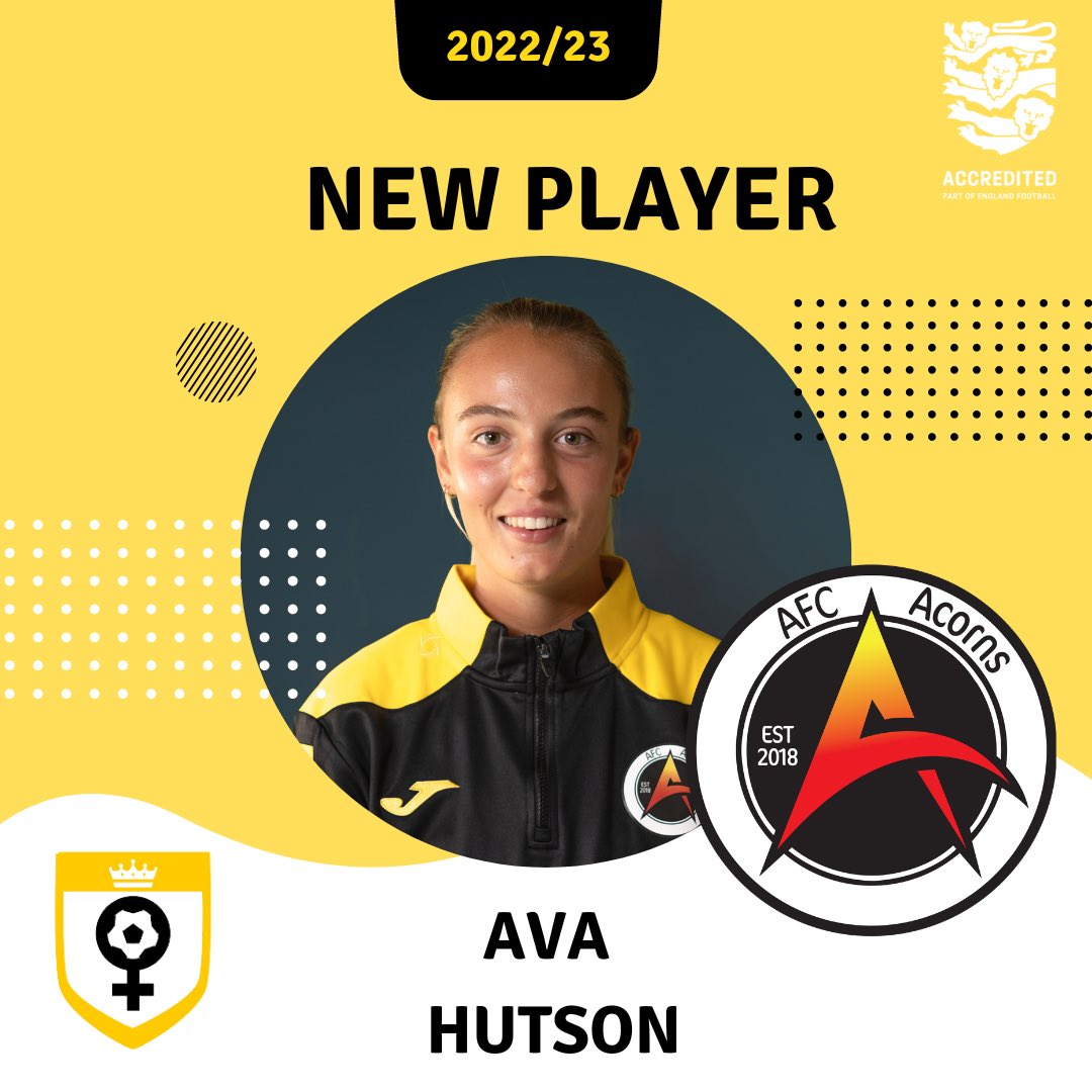 ✍️ NEW SIGNING - Ava Hutson has confirmed that she will be playing for AFC Acorns for the 2022/23 season 💪#UTN

#womensfootball #surreyfootball #surreyfa #copthorne #lingfield #acorns #afcacorns #afcacornswomans #mytoptrumps #hergametoo

<a href="/HerGameToo/">Her Game Too</a>