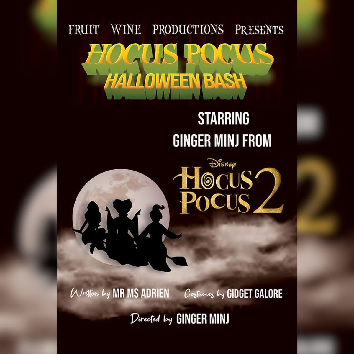 F_WProductions's tweet photo. Another show is now on sale! Tickets are on sale at https://t.co/IW62ElKzU3 #livetheatre #hocuspocus #musicaltheatre #drag #dragrace https://t.co/0iuzZWmsIr