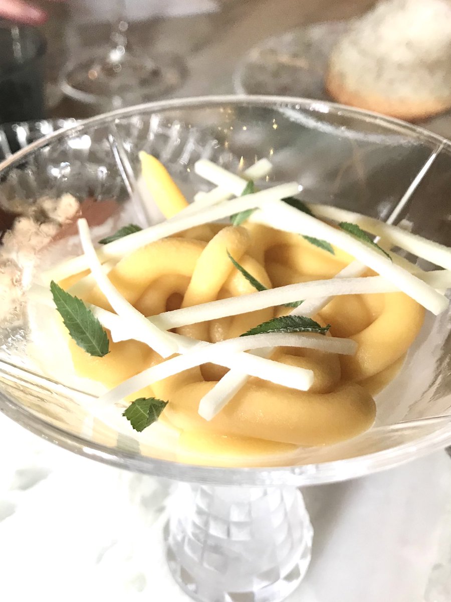commecestbon's tweet photo. Dessert:“Coconut-Soufflé”, “Pickled Mango-Saffron-Sorbet”,“Coffee-Salee”, Deconstructed “Croissant” 

#Chainedinner #ChainedesRotisseurs #ChaineBangkokRattanakosin #IgnivBangkok #StRegisBangkok #commecestbon #dinewinestyle #สายกิน #food #foodies #michelinstar #เชฟมิชลิน https://t.co/YJiQLxKvXF
