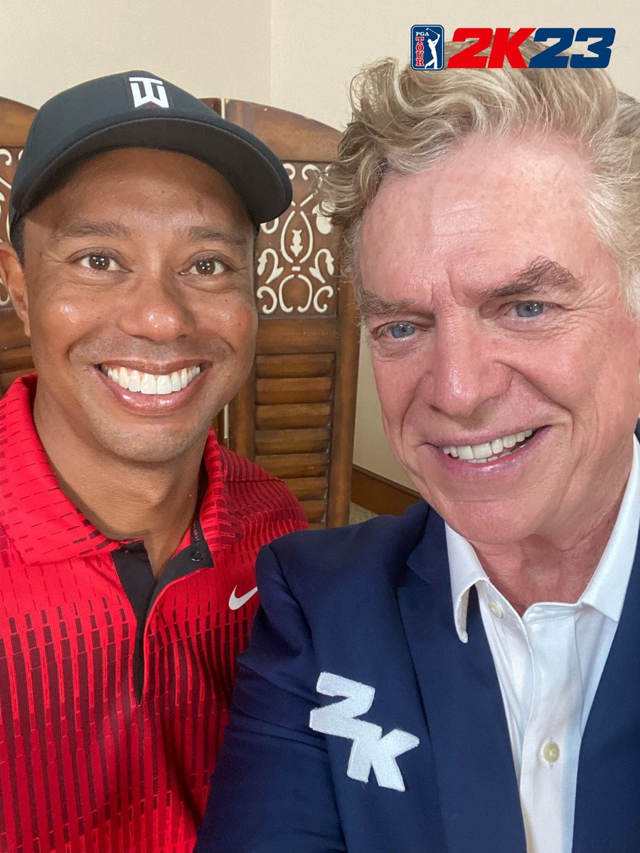 ladbible's tweet photo. The greatest golfer of all time. And Tiger Woods 🏌️‍♂️

📸: @PGATOUR2K https://t.co/9GWfRrApow