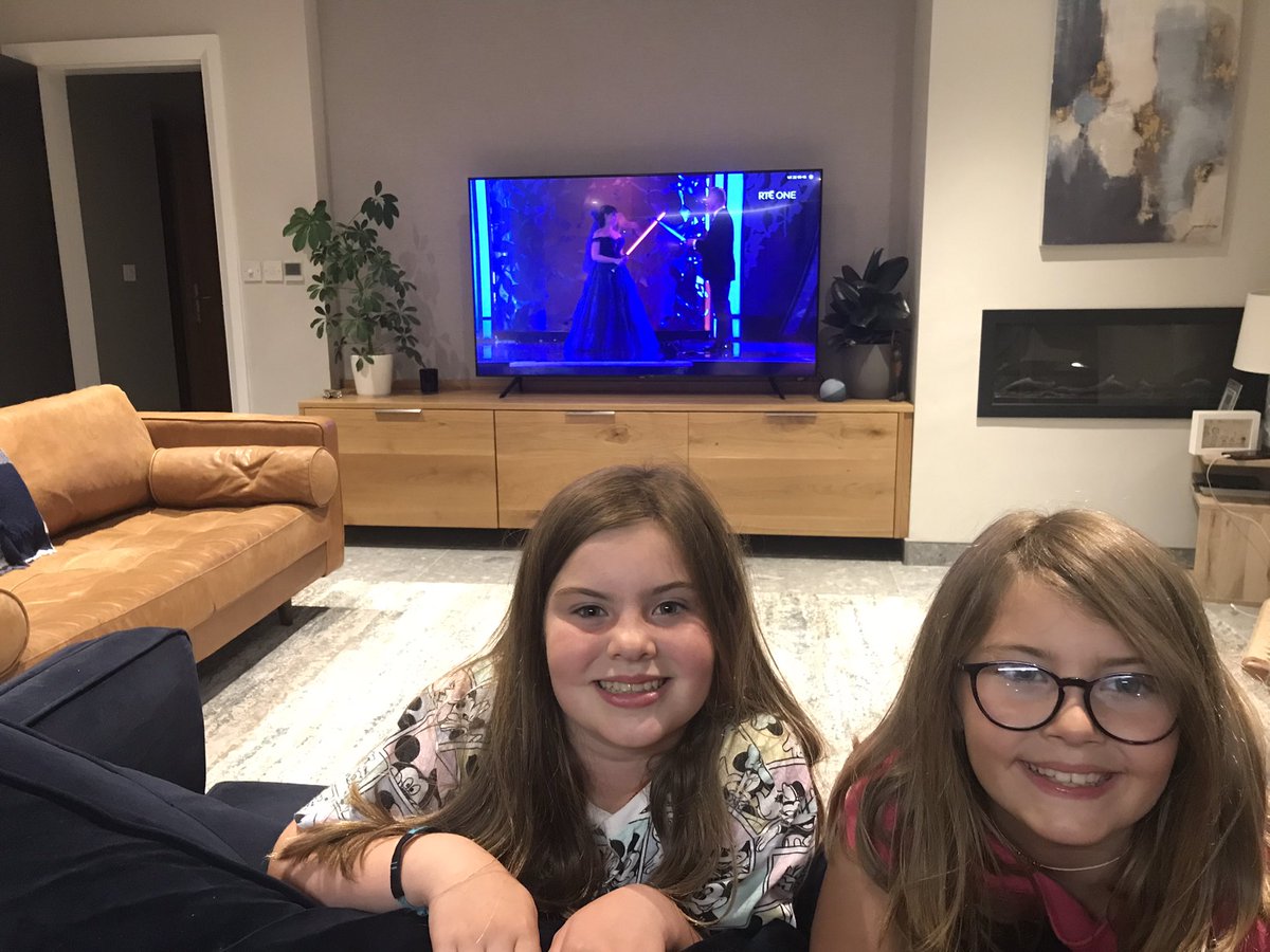 cathy_breen's tweet photo. @RoseofTralee_ Gracie and Róisín big Tose of Tralee fans!! https://t.co/H0hCORXsg2