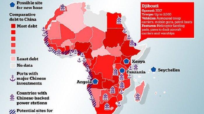 OmerFreixa's tweet photo. China decidió condonar la deuda de 17 países de África generada a través de 23 préstamos recientes, además de aumentar la cooperación. No se está informando.

Cada vez que pienso en la relación chino-africana me vienen a la mente estos mapas. Impresionante el avance de Beijing. https://t.co/vpmH669g3q