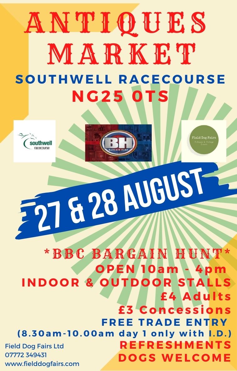Just 5 days to go.....#southwellracecourse #antiquesfair  #followthefielddog #southwell #antiques #vintage #BargainHunt <a href="/BBCBargainHunt/">Bargain Hunt</a> <a href="/SouthwellScoop/">The Southwell Scoop</a> <a href="/Southwell_Music/">Southwell Music Festival</a> <a href="/InsideSouthwell/">Inside-Southwell</a> <a href="/nottm_events/">What's On Nottingham</a> <a href="/radionewarkuk/">Radio Newark</a>