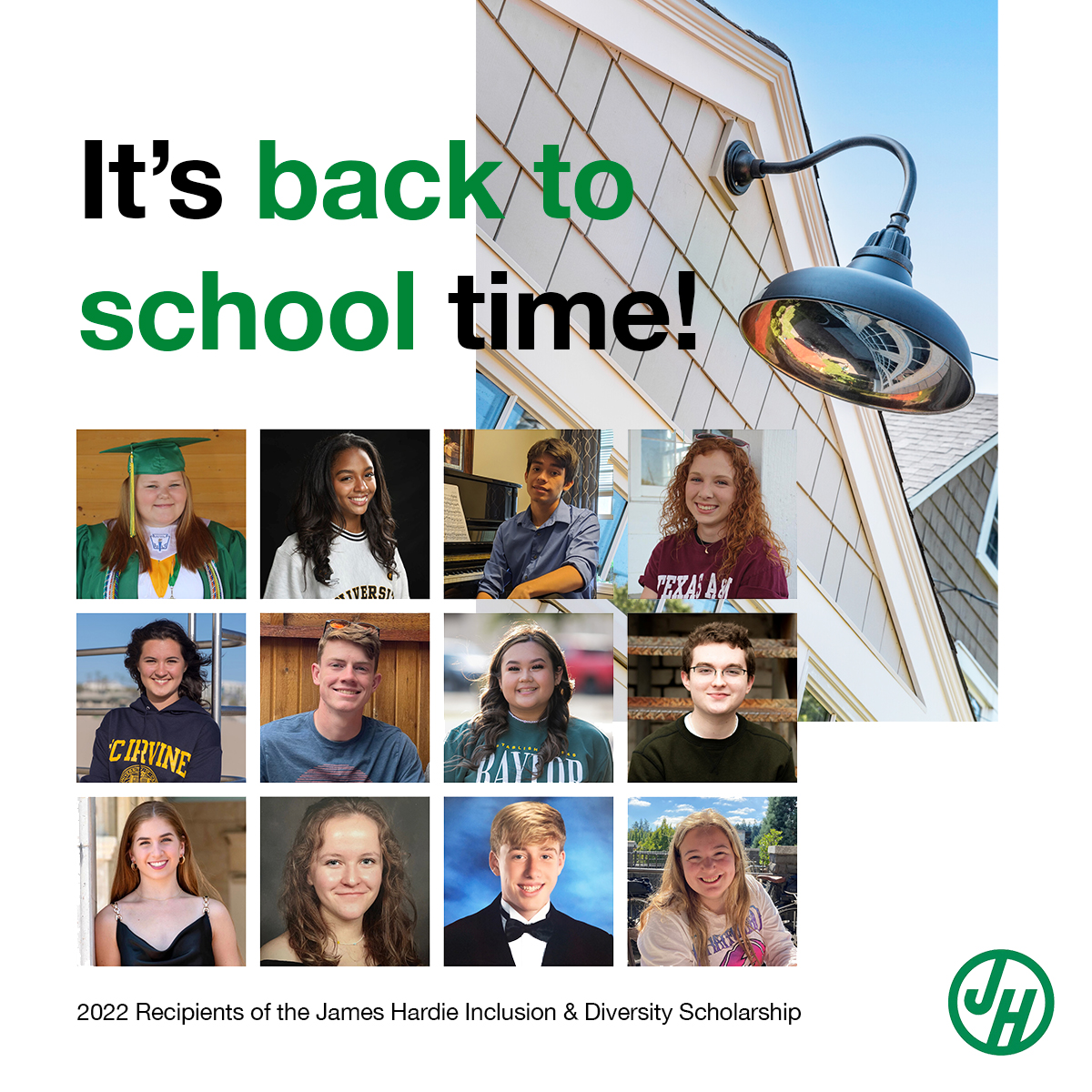 JamesHardie's tweet image. In celebration of back-to-school season, James Hardie would like to congratulate our 2022 Inclusion &amp;amp; Diversity Scholarship Recipients! These students have demonstrated strong leadership as advocates of inclusion and diversity in their schools and communities. 

#JamesHardie