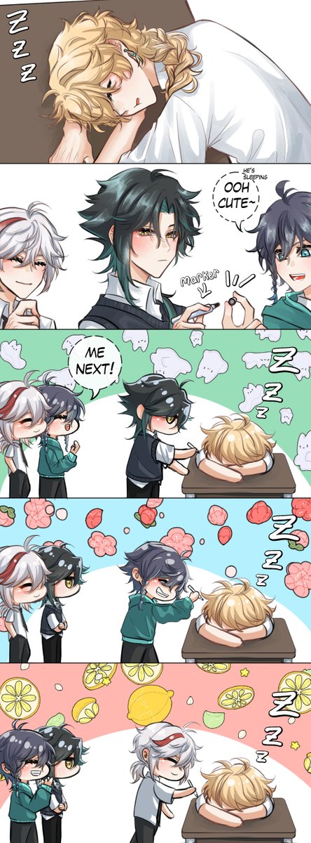 when aether fell asleep at class

all x aether

#genshinimpact #5WIRL 