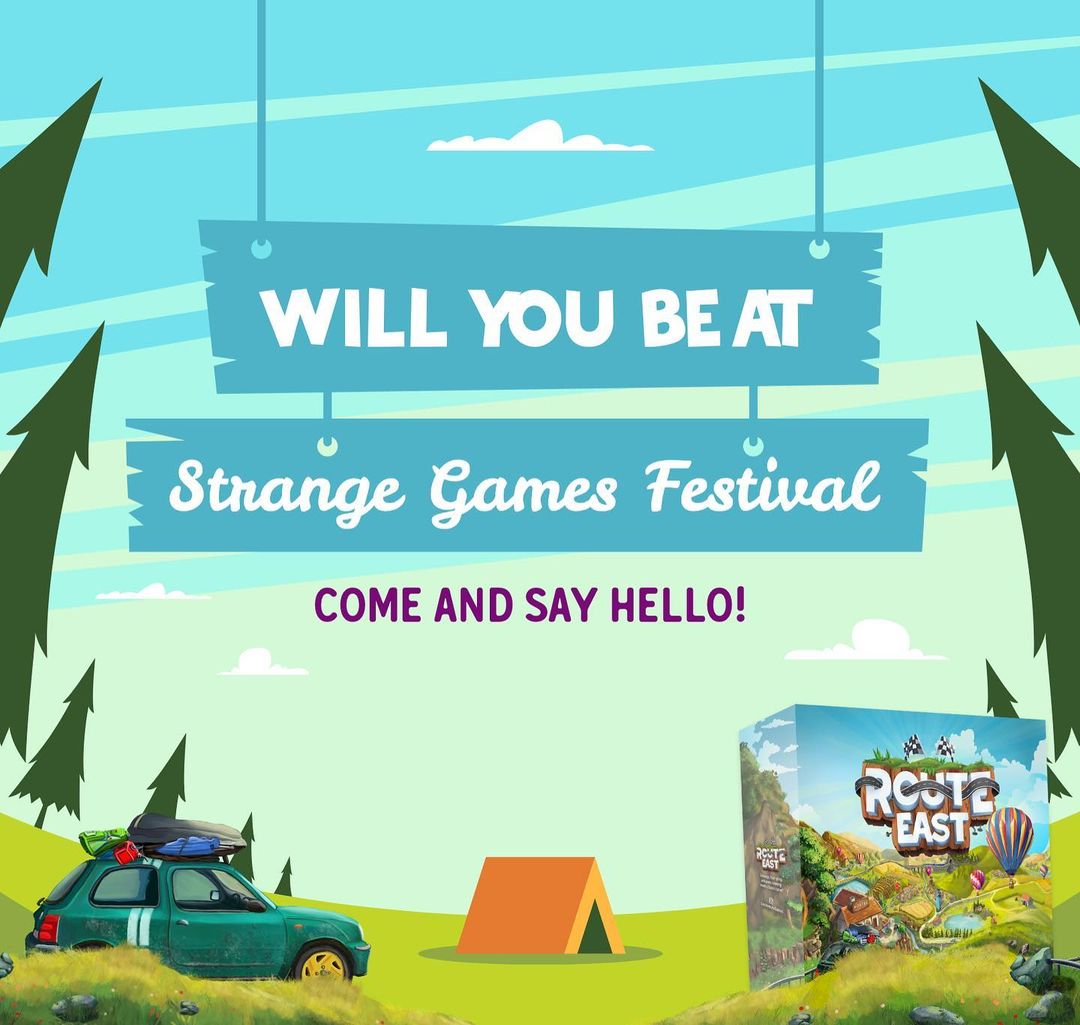 If you’ve not yet come across #thestrangegamesfestival  then it needs to be on your radar!

Route East will be making an appearance with a demo table setup there, so let us know if you are around👇 - it would be great too meet yup!