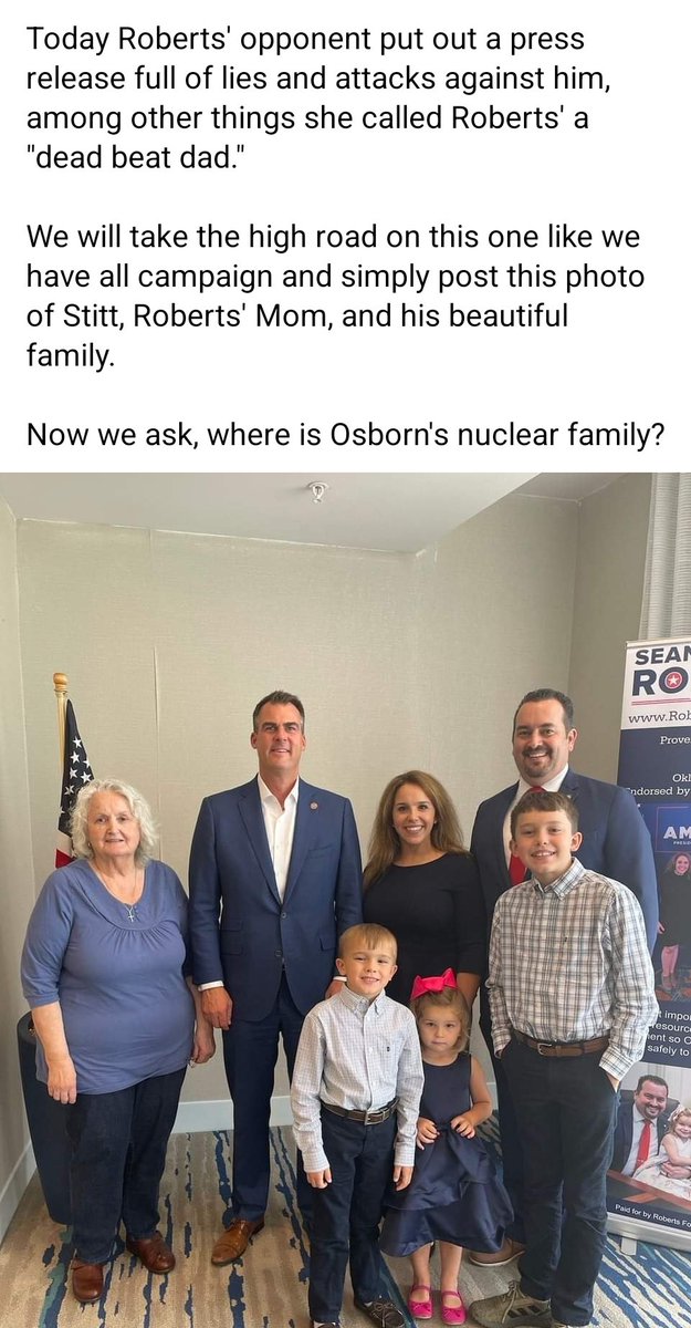 RepRoberts's tweet image. Regarding Liberal Osborn's latest outrageous lies.