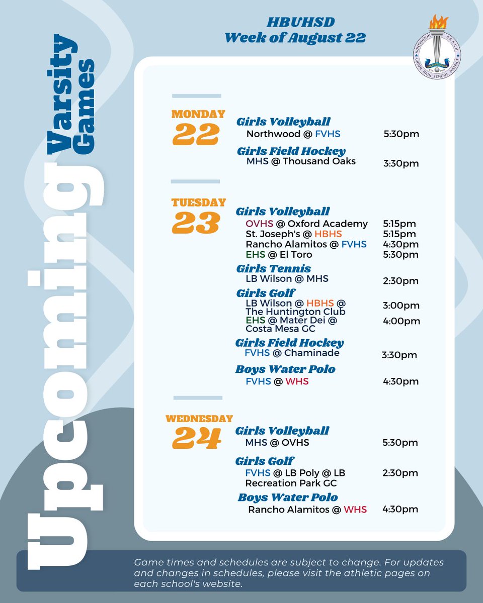 Huntington Beach Union High School District tweet media