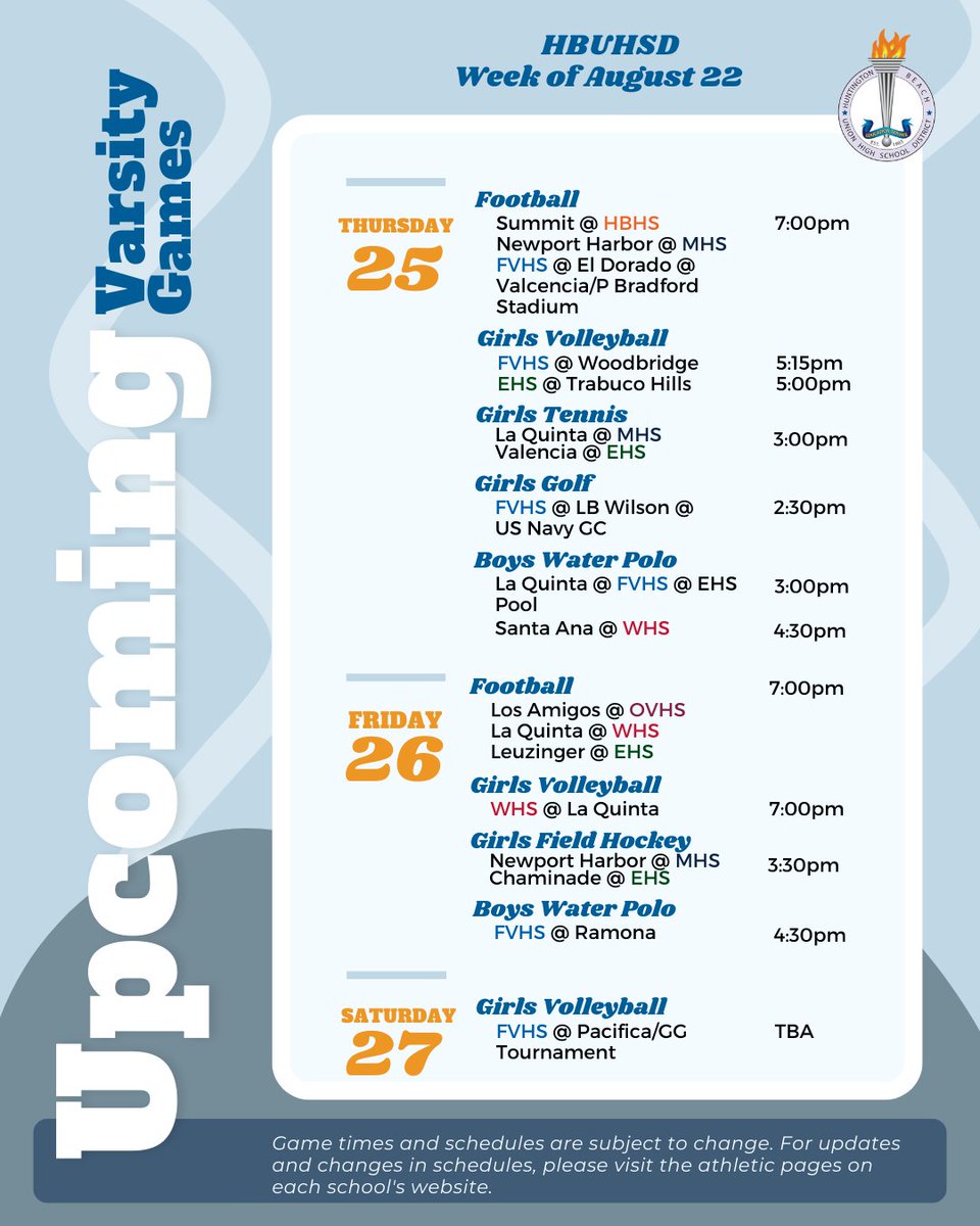 Huntington Beach Union High School District tweet media