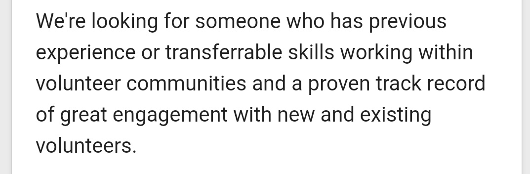 RosieOldham8's tweet photo. Sigh. I'm disappointed to see a role that includes 'leading' on volunteering and requiring experience of vol management be advertised at £21k... as its Sissinghurst presumably they'll need their own car too 🙄 AND the ad states 1/2
https://t.co/kKvGfAa7JL https://t.co/xjijcXw7mn