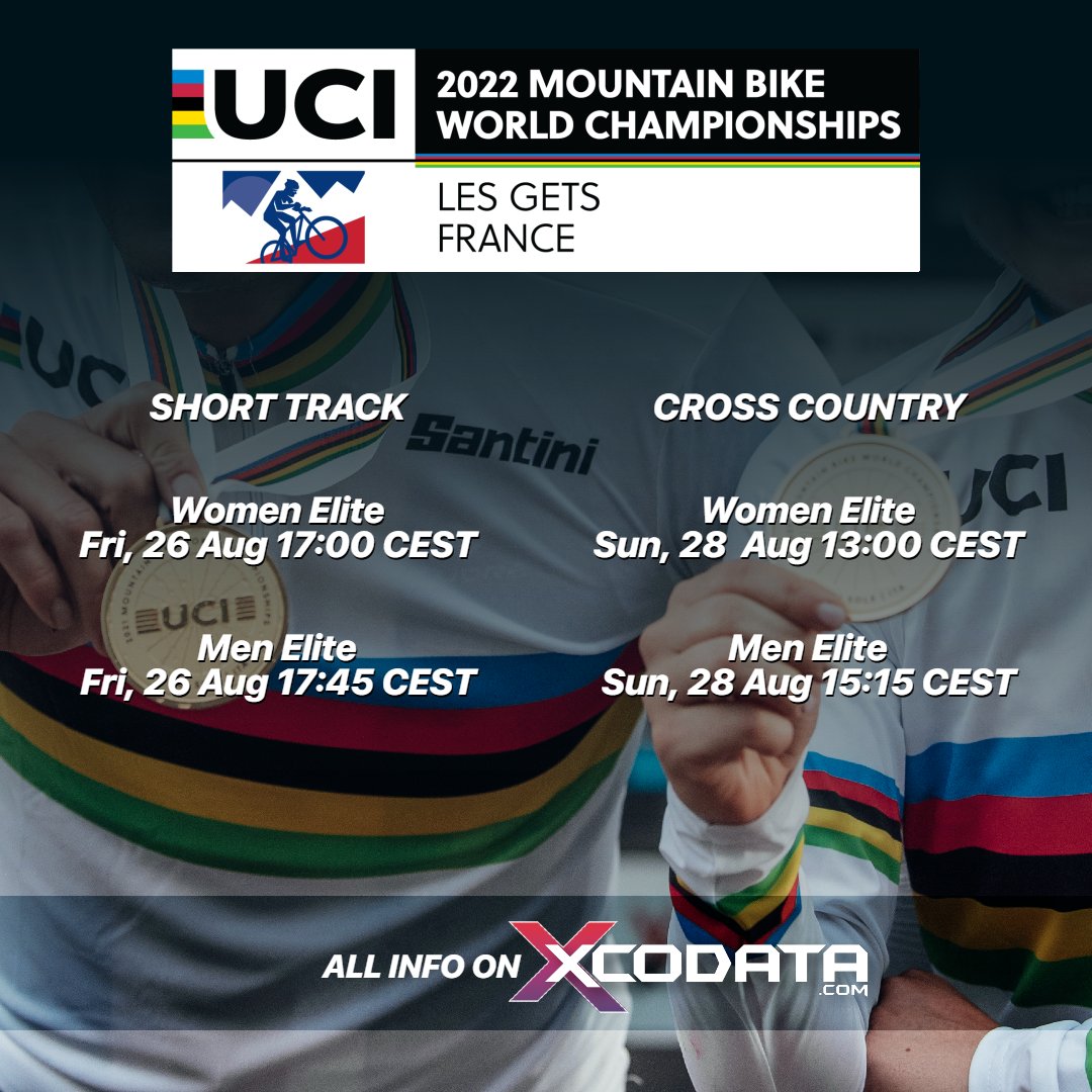 Die MTB XCO WM in Frankreich 🇫🇷 steht vor der Tür. Ein spannendes Wochenende nach der EM in München mit dem ungewöhnlichen XCO Rennkurs.