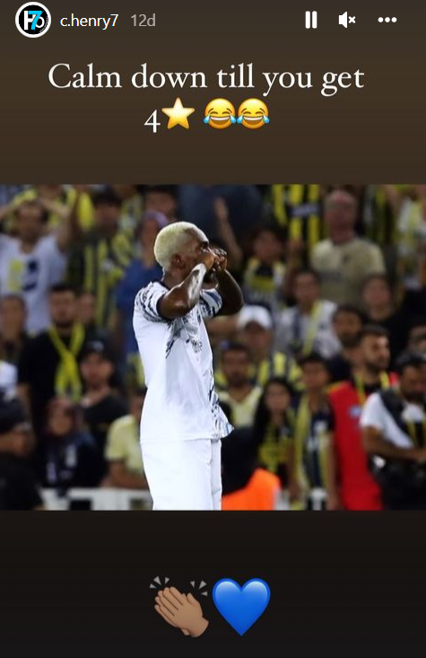 webaslan's tweet photo. Henry Onyekuru: "4. yıldızı alana kadar sakin olun"🚀🚀 https://t.co/Yz9Ay2ny3u