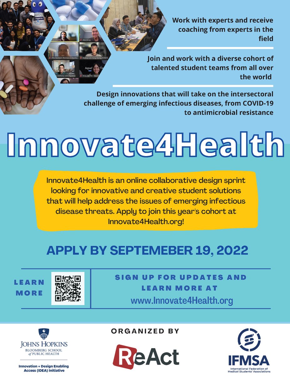 GarciaRuizJo's tweet photo. Gran oportunidad para estudiantes interesados en innovación, salud global y enf infecciosas. Si son o conocen estudiantes colombianos interesados en hacer un equipo, no importa la U, escríbanme y con gusto los acompaño en la aplicación 😃

Aquí +info: https://t.co/bgFREme9ZD https://t.co/pfD1cwUwi2