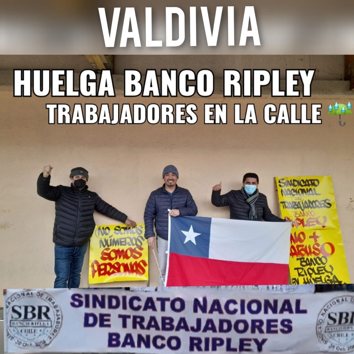 SBR31102004's tweet photo. Hoy Lunes 22 de Agosto es nuestro 7º día de huelga y la empresa no se presenta al petitorio web de los trabajadores! 

Agradecemos el apoyo a cada una de las sucursales que se han hecho presente a lo largo de todo chile ! https://t.co/5r4moEz5cN