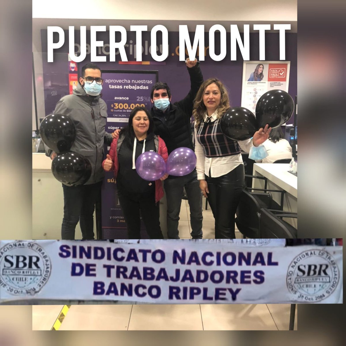 SBR31102004's tweet photo. Hoy Lunes 22 de Agosto es nuestro 7º día de huelga y la empresa no se presenta al petitorio web de los trabajadores! 

Agradecemos el apoyo a cada una de las sucursales que se han hecho presente a lo largo de todo chile ! https://t.co/5r4moEz5cN
