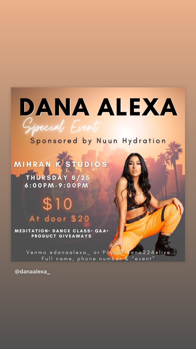 Class THIS THURSDAY 8/25 6-9 pm in LA! Three hour event, open to all levels. All details are on the flyer! Don’t miss it!