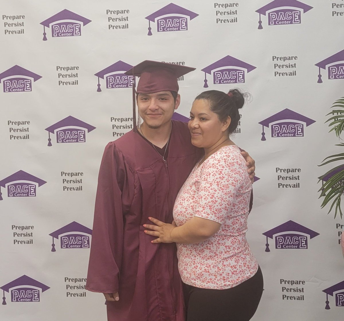 PACEPISD's tweet photo. Just Another Awesome Day at PACE: supporting the Pearland Little League and graduating a student💜 https://t.co/8LS9FeIylW