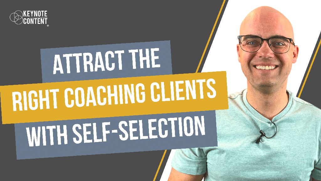crisLindner's tweet photo. How can you attract the right coaching clients - and stay away from the wrong prospects? You use self-selection in how you talk about your coaching business. Watch here: https://t.co/rYvqx2XZYK
@keynotecontent #coachingclients #coachingprospects #businesscoach https://t.co/HtTE2UJyyT