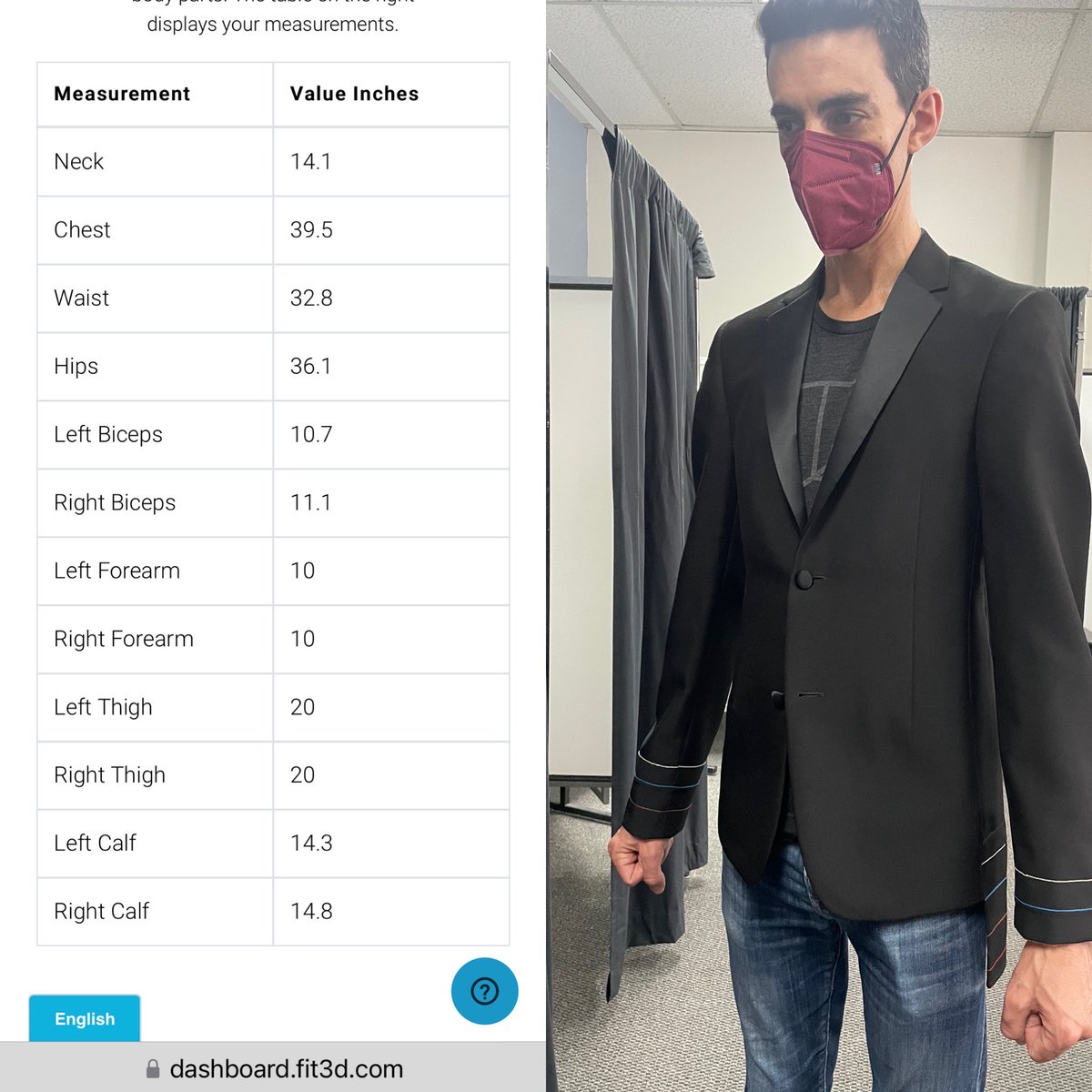 Fit3D's tweet photo. Fun Fact: Use the measurements from your Fit3D for clothes shopping. You can even use it for formal fittings for weddings & events. #weddingseason #piapparel #Anthrocon2022 #bodyscanning https://t.co/FmCTjrpEoW